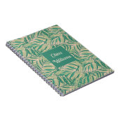 Groene Palmbladeren Esthetiek Notitieboek (Rechterzijde)