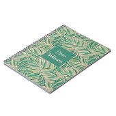 Groene Palmbladeren Esthetiek Notitieboek (Linkerzijde)