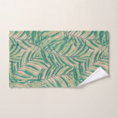 Groene palmbladeren esthetisch bad handdoek (Handdoek)
