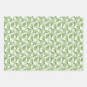 Groene palmbladeren inpakpapier vel (Voorkant 3)
