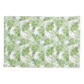 Groene palmbladeren kussensloop (Achterkant-Links)