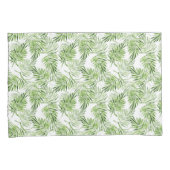 Groene palmbladeren kussensloop (Voorkant-Rechts)