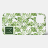 Groene palmbladeren | Monogram Case-Mate iPhone Case (Achterkant (horizontaal))