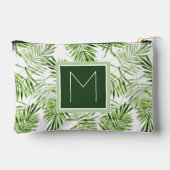 Groene palmbladeren | Monogram Etui (Achterkant)