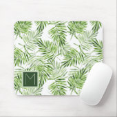 Groene palmbladeren | Monogram Muismat (Met muis)