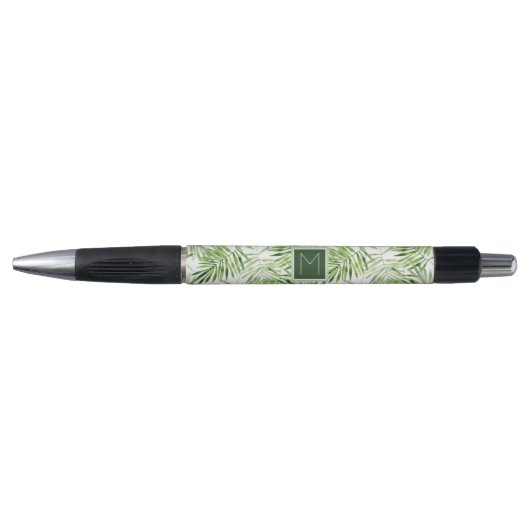 Groene palmbladeren | Monogram Pen (Voorkant)
