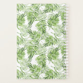 Groene palmbladeren | Monogram Planner (Achterkant)