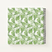 Groene palmbladeren notitieboek (Achterkant)