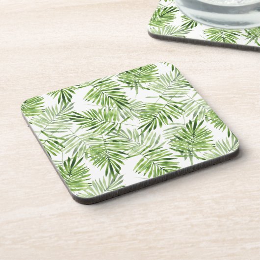 Groene palmbladeren onderzetter (Linkerzijde)