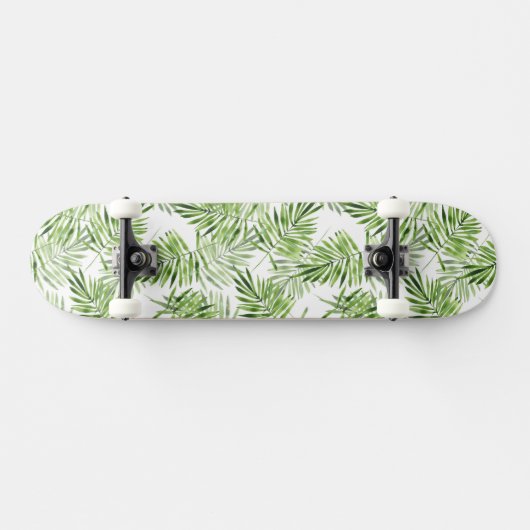 Groene palmbladeren persoonlijk skateboard (Horizontaal)