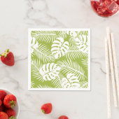 Groene Palmbladeren Regenwoud Patroon Servet (Insitu)