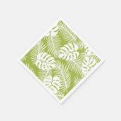 Groene Palmbladeren Regenwoud Patroon Servet (Hoek)