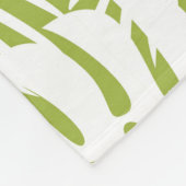 Groene palmbladeren regenwoudpatroonbruiloft fleece deken (Hoek)