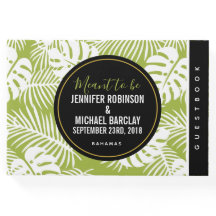 Groene palmbladeren regenwoudpatroonbruiloft