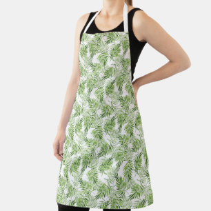 Groene palmbladeren schort