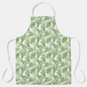 Groene palmbladeren schort (Voorkant)