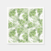 Groene palmbladeren servet (Voorkant)