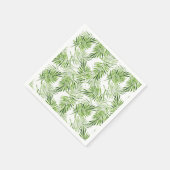 Groene palmbladeren servet (Hoek)