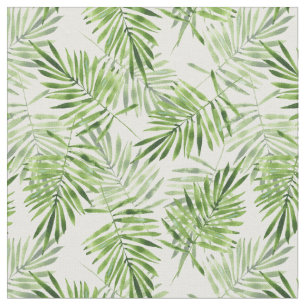 Groene palmbladeren stof