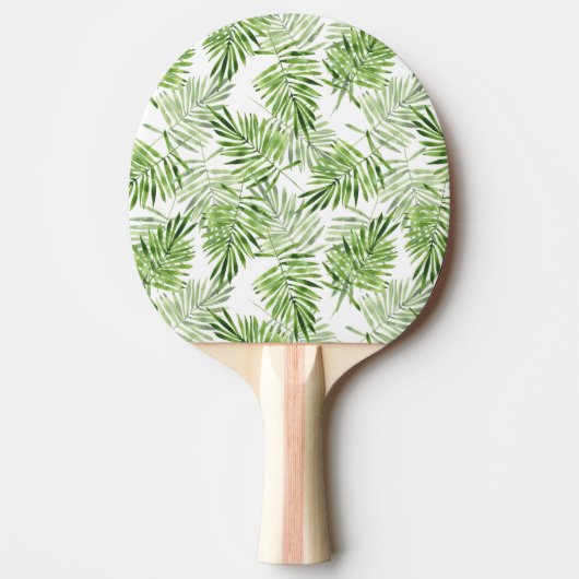 Groene palmbladeren tafeltennisbatje (Voorkant)
