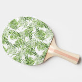Groene palmbladeren tafeltennisbatje (Zijkant)
