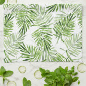 Groene palmbladeren theedoek (Gevouwen)