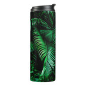 Groene palmbladeren thermosbeker (Gedraaid links)