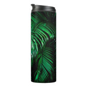 Groene palmbladeren thermosbeker (Geroteerd rechts)
