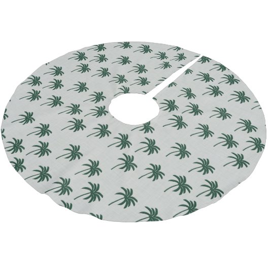 Groene palmbomen kerstboom rok (Gekanteld)