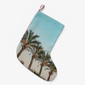 GROENE PALMBOMEN ONDER BLUE SKY KLEINE KERSTSOK (Voorkant (Hangend))