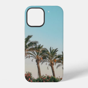 GROENE PALMBOMEN ONDER DE BLAUWE LUCHT iPhone 12 HOESJE