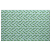 Groene palmbomen op Turquoise Stof (Yard (91,4 cm))
