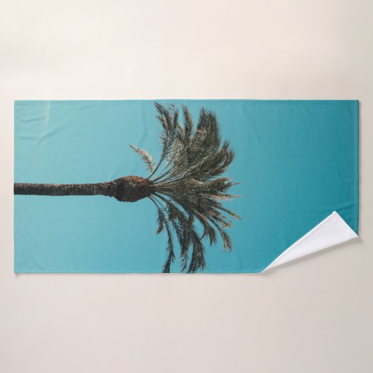 Groene palmboom badhanddoek (Badhanddoek)