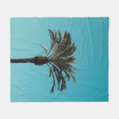 Groene palmboom fleece deken (Voorkant (Horizontaal))