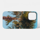 Groene palmboom iPhone hoesje (Achterkant horizontaal)