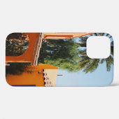 Groene palmboom naast bruin beton Case-Mate iPhone case (Achterkant (horizontaal))
