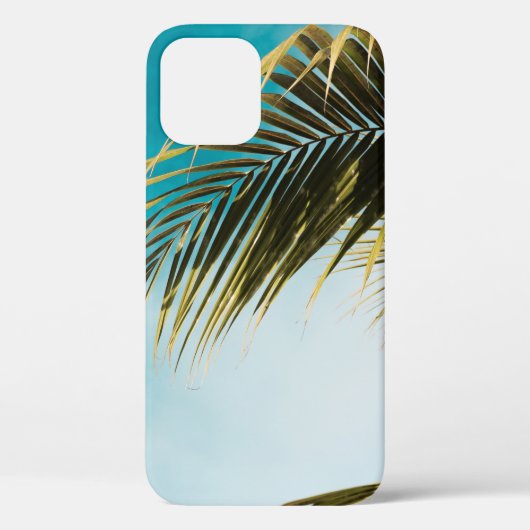 Groene palmboom onder blauwe hemel Case-Mate iPhone case (Achterkant)