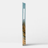 Groene palmboom onder blauwe hemel 's ochtends Case-Mate iPhone case (Achterkant / Links)