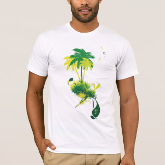Groene palmboom t-shirt