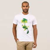 Groene palmboom t-shirt (Voorkant volledig)