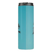 Groene palmboom thermosbeker (Achterkant)