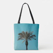 Groene palmboom tote bag (Achterkant)
