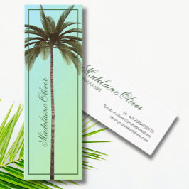  groene palmboom Tropisch Elegant Mini Visitekaartje