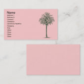 Groene palmboom visitekaartje (Voorkant / Achterkant)