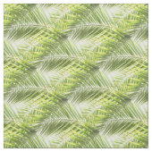 Groene palmboombladeren stof (Swatch)