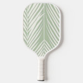 Groene palmen en monogram pickleball paddle (Achterkant)
