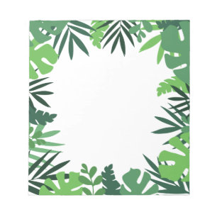 Groene palmenbladeren, jungle wilde groene bladere notitieblok