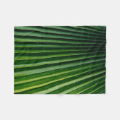 Groene palmoverbladeren fleece deken (Voorkant (Horizontaal))