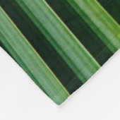 Groene palmoverbladeren fleece deken (Hoek)