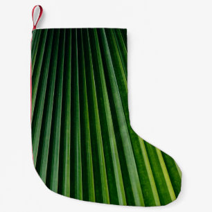 Groene palmoverbladeren kleine kerstsok